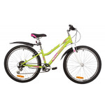 Велосипед NOVATRACK 24" JENNY сталь 12'', салатовый, 6 скор. TY21/TS-38/SG-6S, V-brake