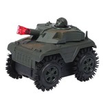 Пласт. танк-перевёртыш 4WD на батарейках, Bondibon "Парк Техники", ВОХ 11х8х8,5 см, цвет хаки , арт.231.