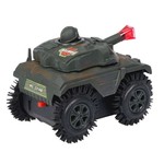 Пласт. танк-перевёртыш 4WD на батарейках, Bondibon "Парк Техники", ВОХ 11х8х8,5 см, цвет хаки , арт.231.