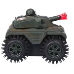 Пласт. танк-перевёртыш 4WD на батарейках, Bondibon "Парк Техники", ВОХ 11х8х8,5 см, цвет хаки , арт.231.