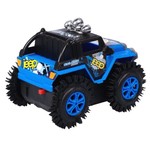 Пласт. джип-перевёртыш 4WD на батарейках, Bondibon "Парк Техники", ВОХ 11х8х8,5 см,  цвет синий, арт.M11-D.
