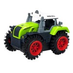 Пласт. трактор-перевёртыш 4WD на батарейках, Bondibon "Парк Техники", ВОХ 11х8х8,5 см, цвет зелёный, арт.M31-1.