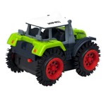 Пласт. трактор-перевёртыш 4WD на батарейках, Bondibon "Парк Техники", ВОХ 11х8х8,5 см, цвет зелёный, арт.M31-1.