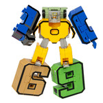 Трансформер 2в1 BONDIBOT Bondibon PB 13x7x4 см, жёлтый пластик.бокс, цифра"7".