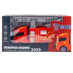Пожарная машина на бат., со светом и звуком, BOX 25x13,5x9 см, арт.8225-66.