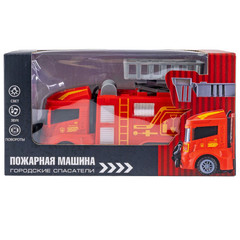 Пожарная машина на бат., со светом и звуком, BOX 25x13,5x9 см, арт.8225-67.