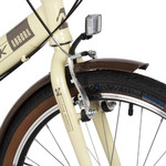 Велосипед NOVATRACK 24" складной, AURORA, бежевый, Shimano 6 speed, TY21/TS38