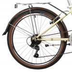 Велосипед NOVATRACK 24" складной, AURORA, бежевый, Shimano 6 speed, TY21/TS38