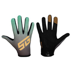 Перчатки полноразмерные STG Sens Skin, размер M, черный с зеленым