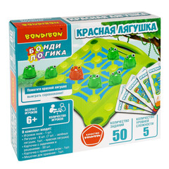 Игра настольная логическая БондиЛогика Bondibon "КРАСНАЯ ЛЯГУШКА"