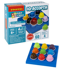 Игра настольная логическая БондиЛогика Bondibon "IQ-АССОРТИ", круглые конфеты.