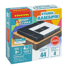 Игра настольная логическая БондиЛогика Bondibon "Кубики-МАЛЕВИЧИ"