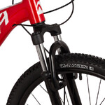 Велосипед NOVATRACK 24" EXTREME, алюм.рама 13", красный, 7-скор, TY300/EF41/TZ500, диск.торм.STG