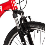 Велосипед NOVATRACK 24" EXTREME алюм. рама 13", красный-белый, 7 скор.,  TY300/EF41/TZ500-7, V-brake