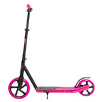 Самокат Novatrack Polis Plastic NF, колеса 230х180 мм, розовый