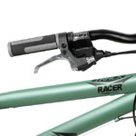 Велосипед NOVATRACK 20" RACER зелёный,  стальная рама, 6 скор., Microshift MS21/Microshift TS38, V-