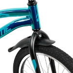 Велосипед NOVATRACK 20", PRIME AB, алюм., синий металлик,  ножной тормоз , короткие крылья