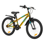 Велосипед NOVATRACK 20", PRIME ABV, алюм., золотой металлик,   тормоз V-brake, короткие крылья