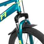 Велосипед NOVATRACK 20" POINTER тёмно-зелёный,  стальная рама, 6 скор., Shimano TY21/Microshift TS38