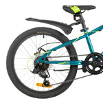 Велосипед NOVATRACK 20" POINTER тёмно-зелёный,  стальная рама, 6 скор., Shimano TY21/Microshift TS38