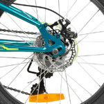 Велосипед NOVATRACK 20" POINTER тёмно-зелёный,  стальная рама, 6 скор., Shimano TY21/Microshift TS38