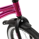Велосипед NOVATRACK 20" KATRINA алюм., розовый металлик, ножной тормоз, короткие крылья