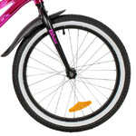 Велосипед NOVATRACK 20" KATRINA алюм., розовый металлик, ножной тормоз, короткие крылья