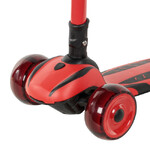 Самокат Novatrack RainBow Pro, колеса 120х80 мм, красный