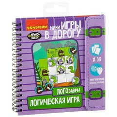 Компактные развивающие игры в дорогу Логическая игра ЛОГОЗАВРЫ!